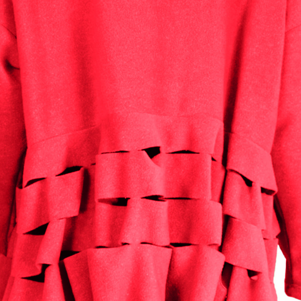 Boris Industries Pull Circulaire Découpes Fleece Mêlée