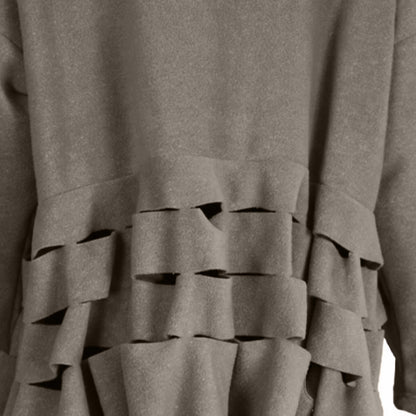 Boris Industries Pull Circulaire Découpes Fleece Mêlée