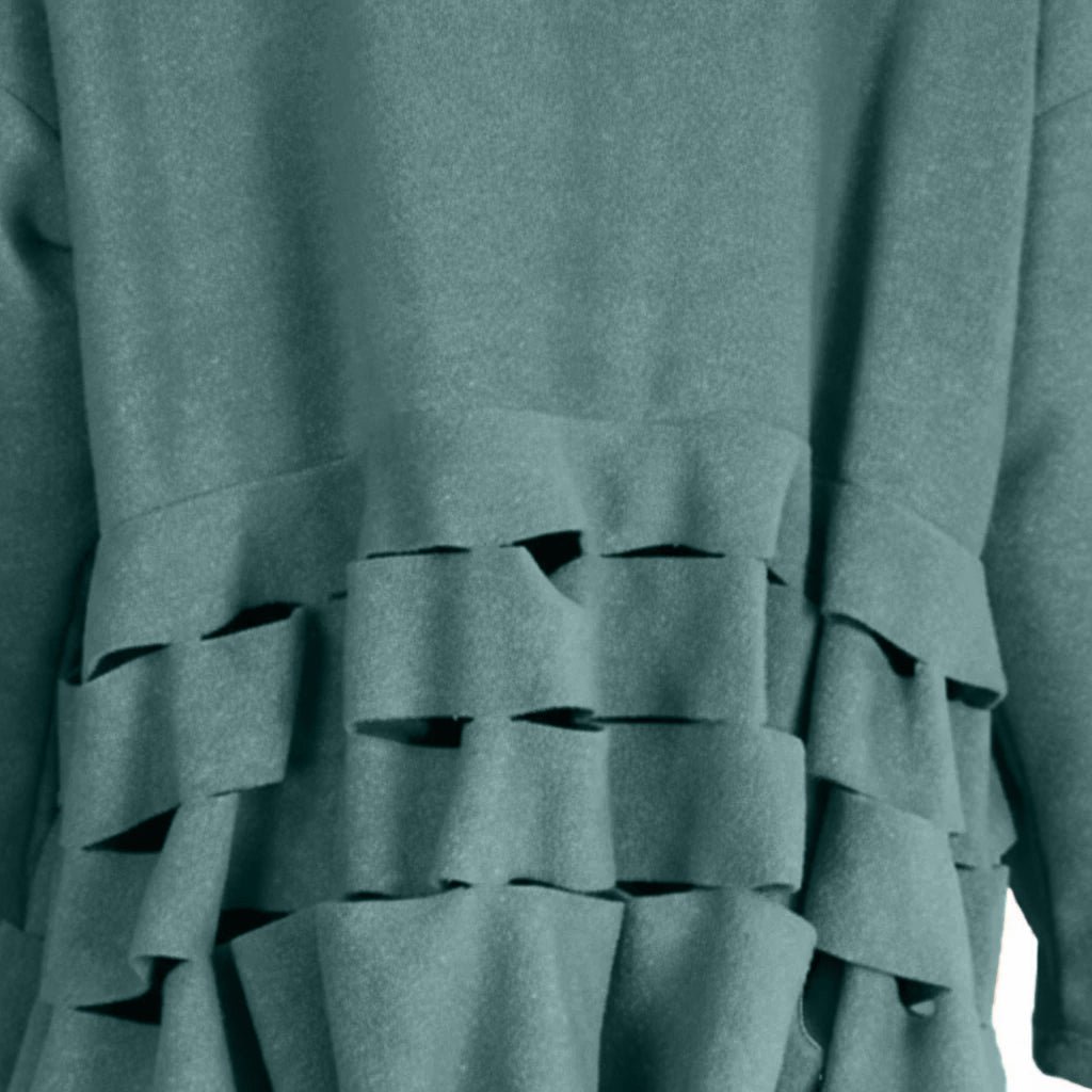 Boris Industries Pull Circulaire Découpes Fleece Mêlée