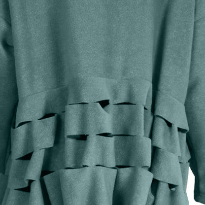 Boris Industries Pull Circulaire Découpes Fleece Mêlée