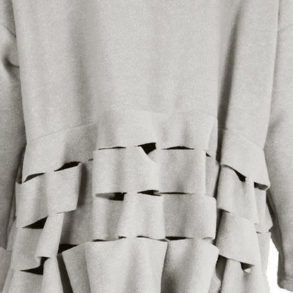 Boris Industries Pull Circulaire Découpes Fleece Mêlée