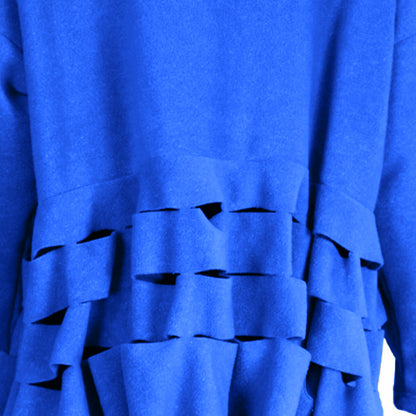 Boris Industries Pull Circulaire Découpes Fleece Mêlée