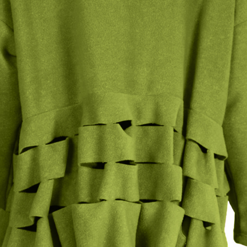 Boris Industries Pull Circulaire Découpes Fleece Mêlée