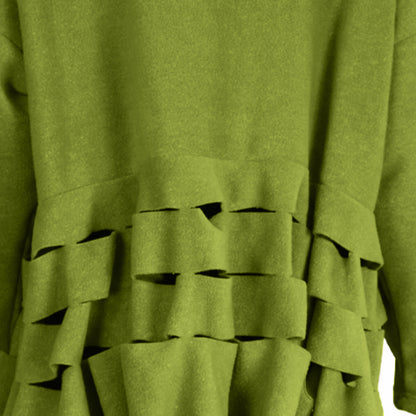 Boris Industries Pull Circulaire Découpes Fleece Mêlée