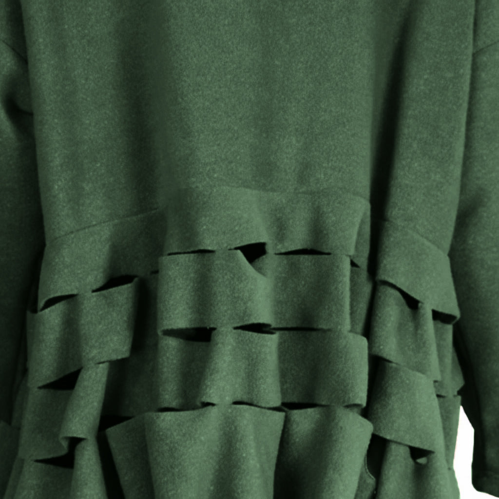 Boris Industries Pull Circulaire Découpes Fleece Mêlée