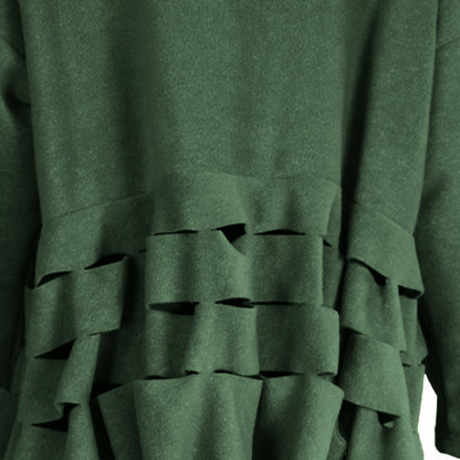 Boris Industries Pull Circulaire Découpes Fleece Mêlée