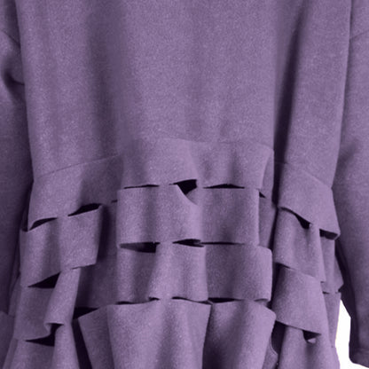 Boris Industries Pull Circulaire Découpes Fleece Mêlée