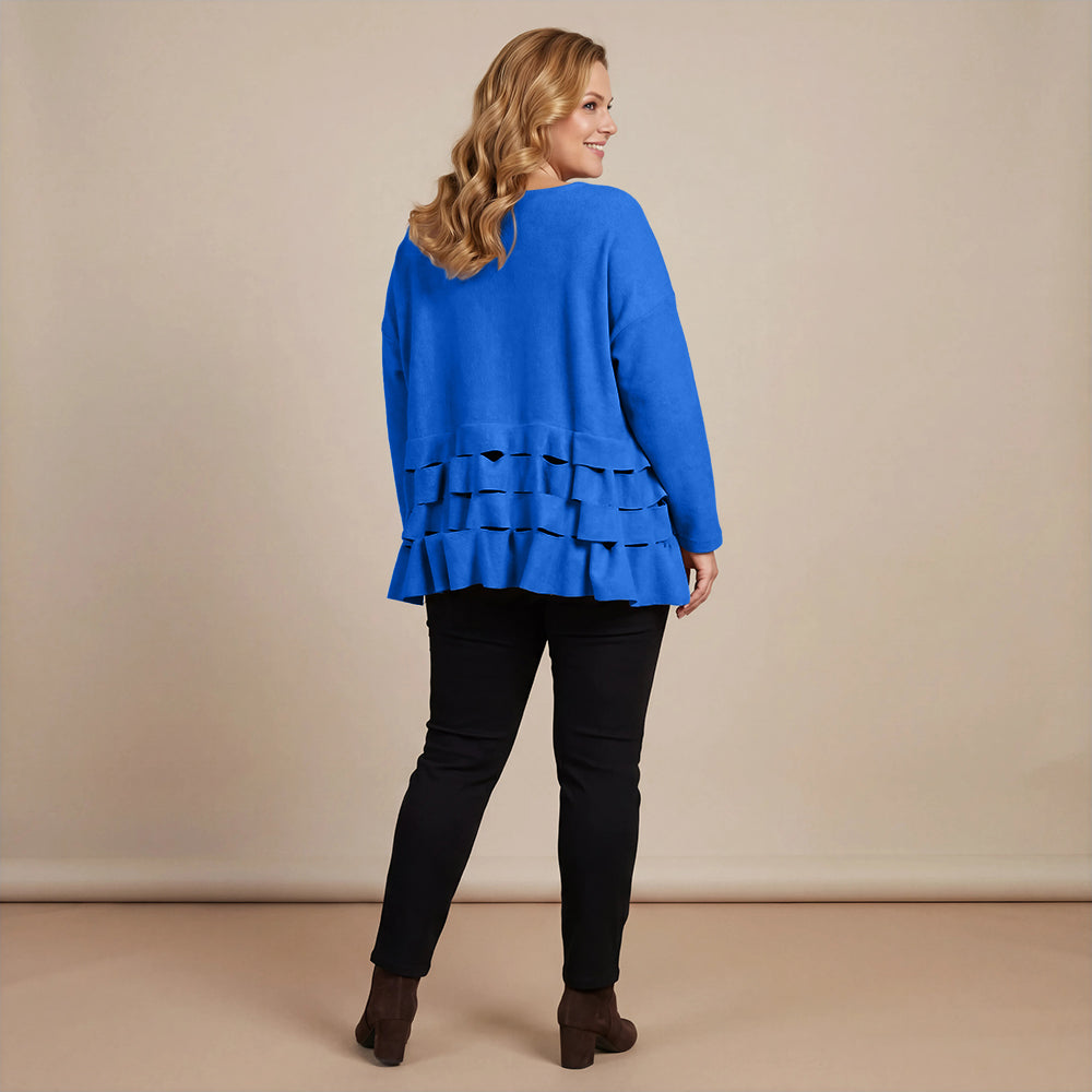 Boris Industries Pull Circulaire Découpes Fleece Mêlée