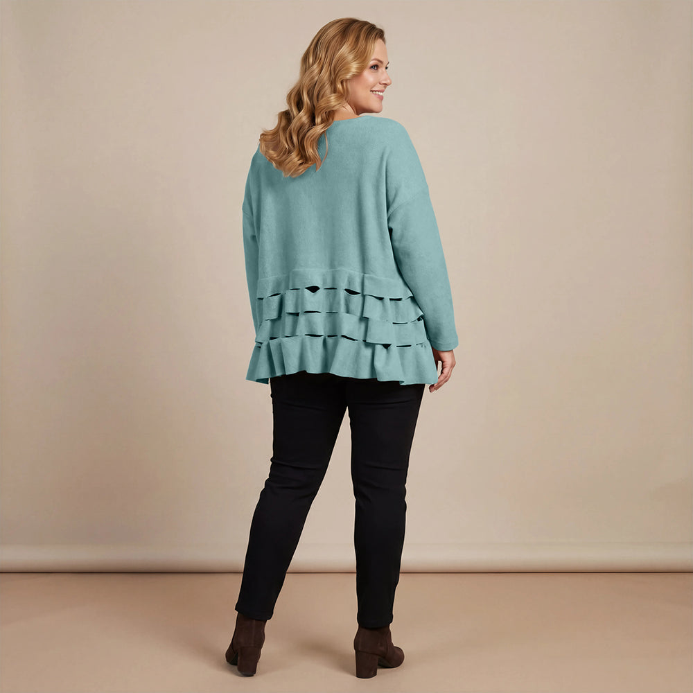 Boris Industries Pull Circulaire Découpes Fleece Mêlée