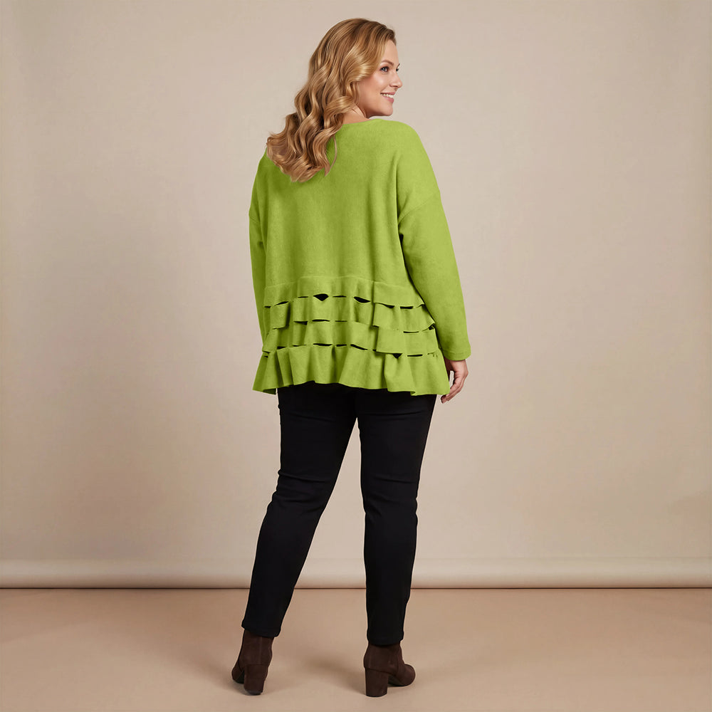 Boris Industries Pull Circulaire Découpes Fleece Mêlée