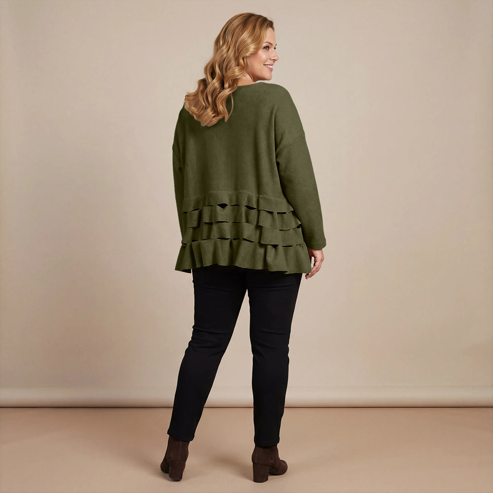 Boris Industries Pull Circulaire Découpes Fleece Mêlée