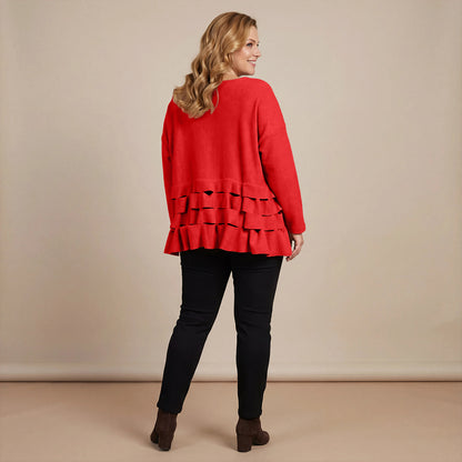 Boris Industries Pull Circulaire Découpes Fleece Mêlée