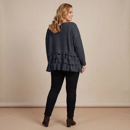 Boris Industries Pull Circulaire Découpes Fleece Mêlée