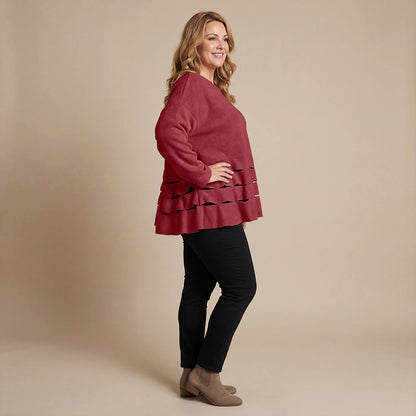 Boris Industries Pull Circulaire Découpes Fleece Mêlée