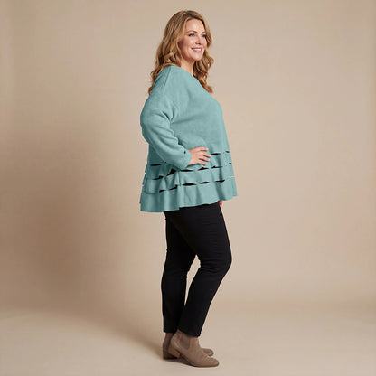 Boris Industries Pull Circulaire Découpes Fleece Mêlée