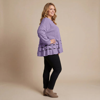 Boris Industries Pull Circulaire Découpes Fleece Mêlée