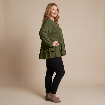 Boris Industries Pull Circulaire Découpes Fleece Mêlée