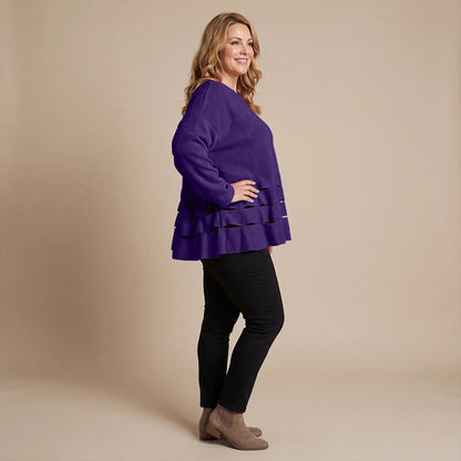 Boris Industries Pull Circulaire Découpes Fleece Mêlée