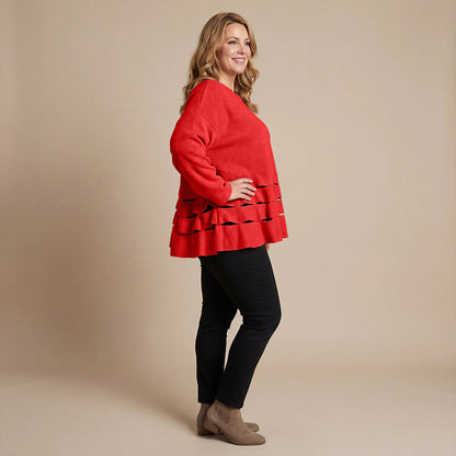 Boris Industries Pull Circulaire Découpes Fleece Mêlée