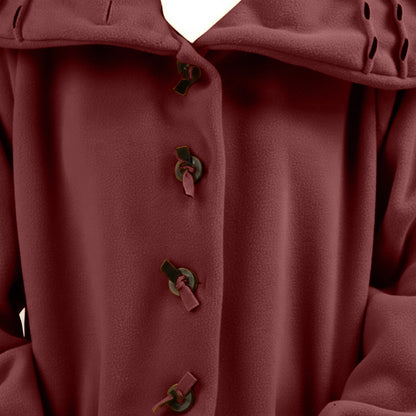 Jas 3/4 fleece met steekdetail en grote kraag – Boris Industries