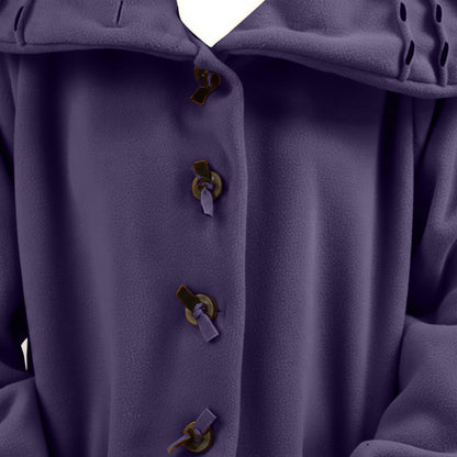 Jas 3/4 fleece met steekdetail en grote kraag – Boris Industries