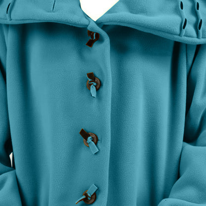 Jas 3/4 fleece met steekdetail en grote kraag – Boris Industries