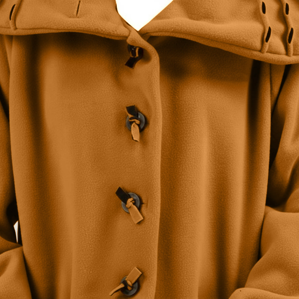 Jas 3/4 fleece met steekdetail en grote kraag – Boris Industries