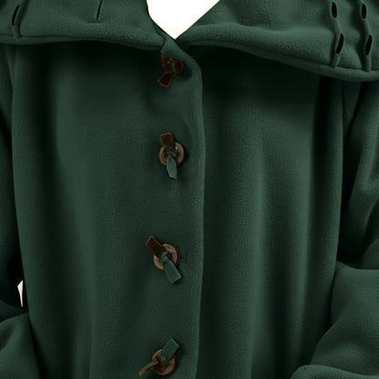 Jas 3/4 fleece met steekdetail en grote kraag – Boris Industries