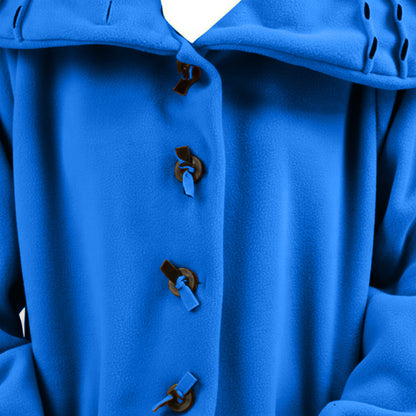 Jas 3/4 fleece met steekdetail en grote kraag – Boris Industries