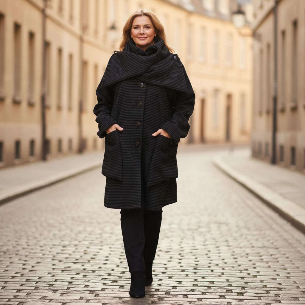 Lange Fleecejas Met Sjaalkraag – Boris Industries