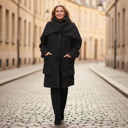 Lange Fleecejas Met Sjaalkraag – Boris Industries